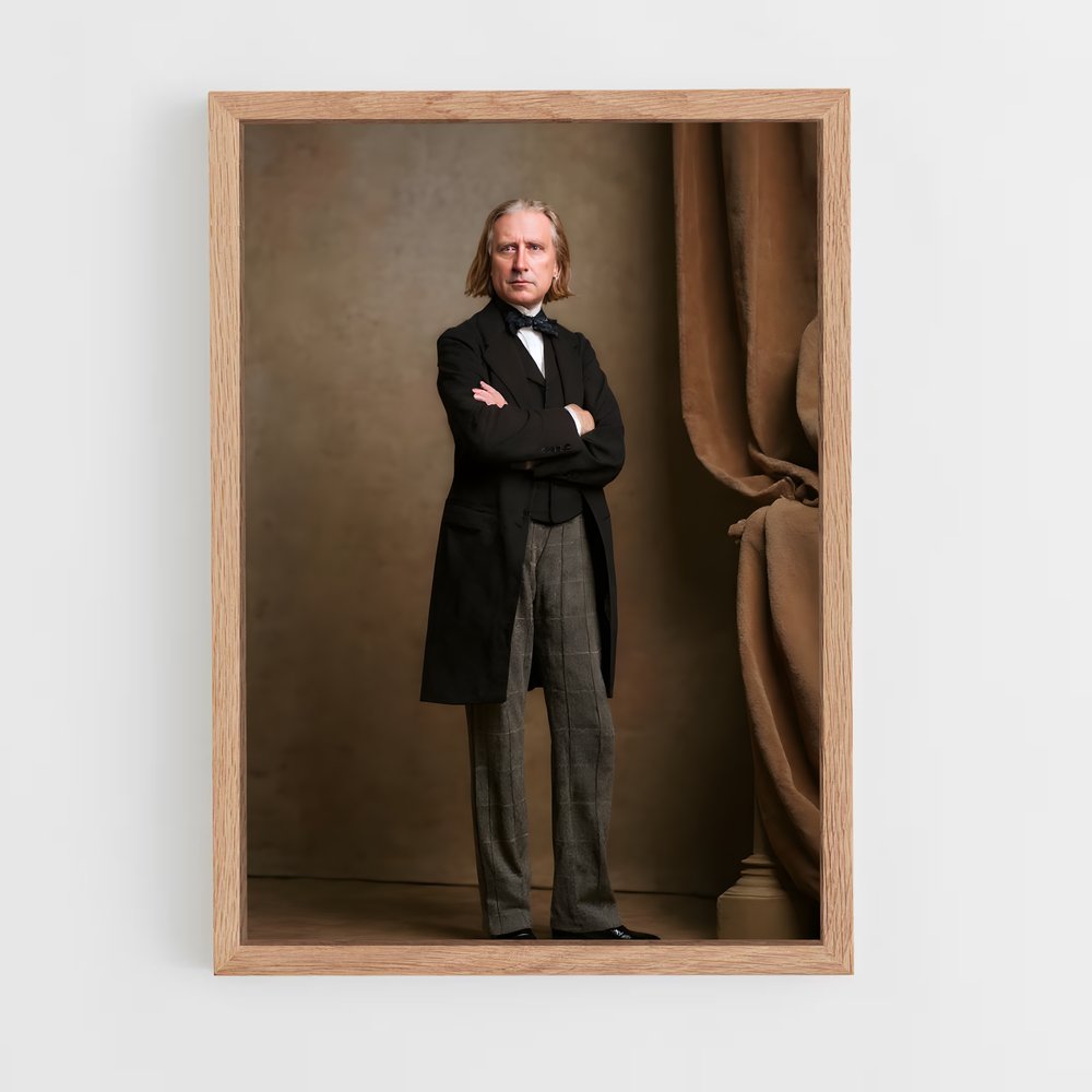 ap-franz liszt-4 cadre Bois clair