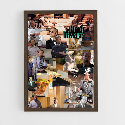ap-frasier crane-1 cadre Bois foncé