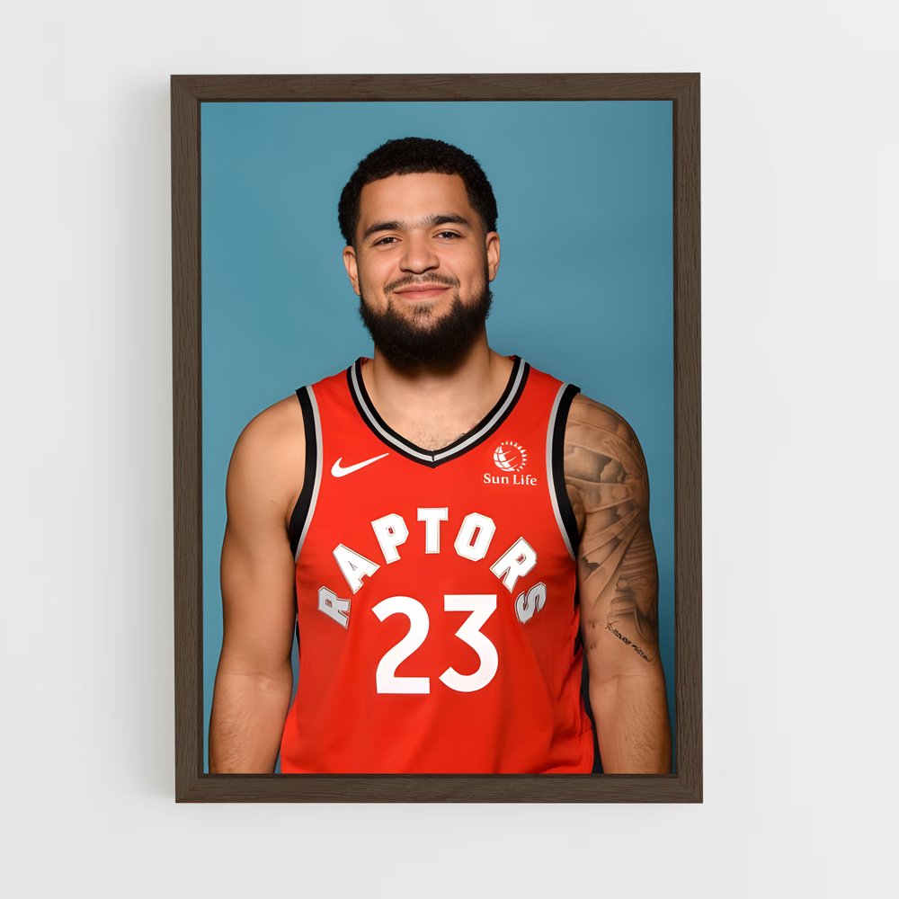 ap-fred vanvleet-6 cadre Bois foncé