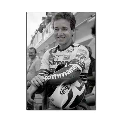Poster Sourire Casque