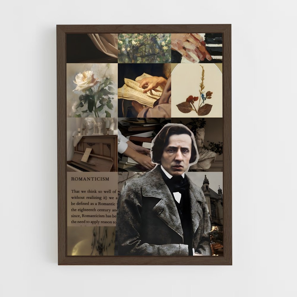 ap-frederic chopin-4 cadre Bois foncé