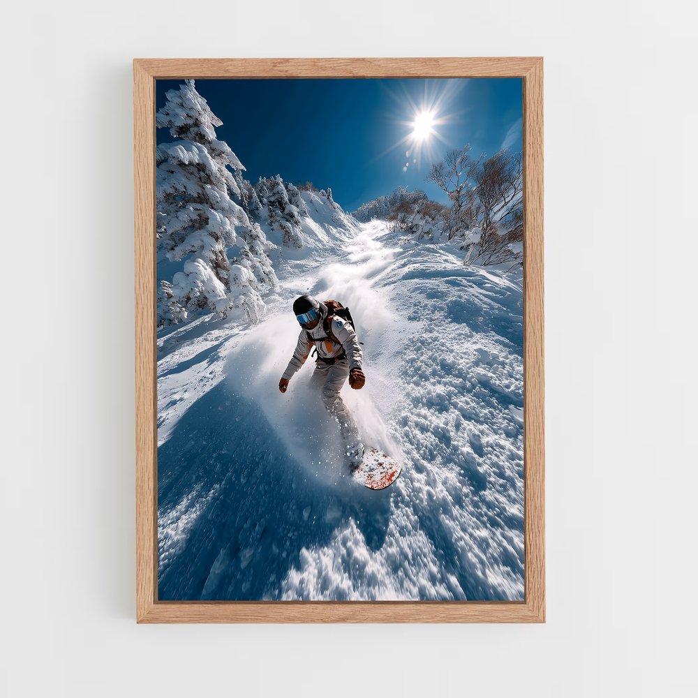 ap-freeride world tour snowboarding-4 cadre Bois clair