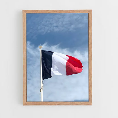 ap-french open flag-1 cadre Bois clair
