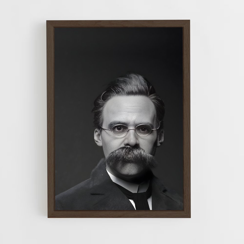 ap-friedrich nietzsche-3 cadre Bois foncé