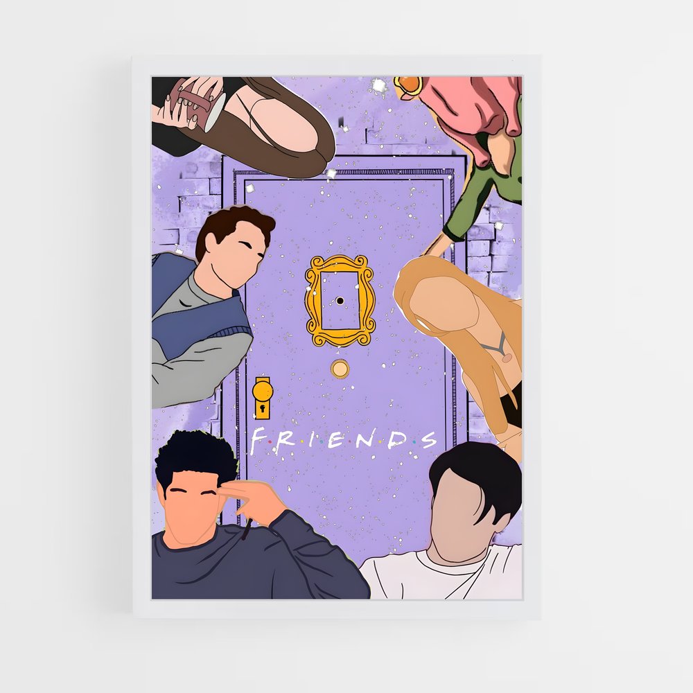 ap-friends-3 cadre Blanc