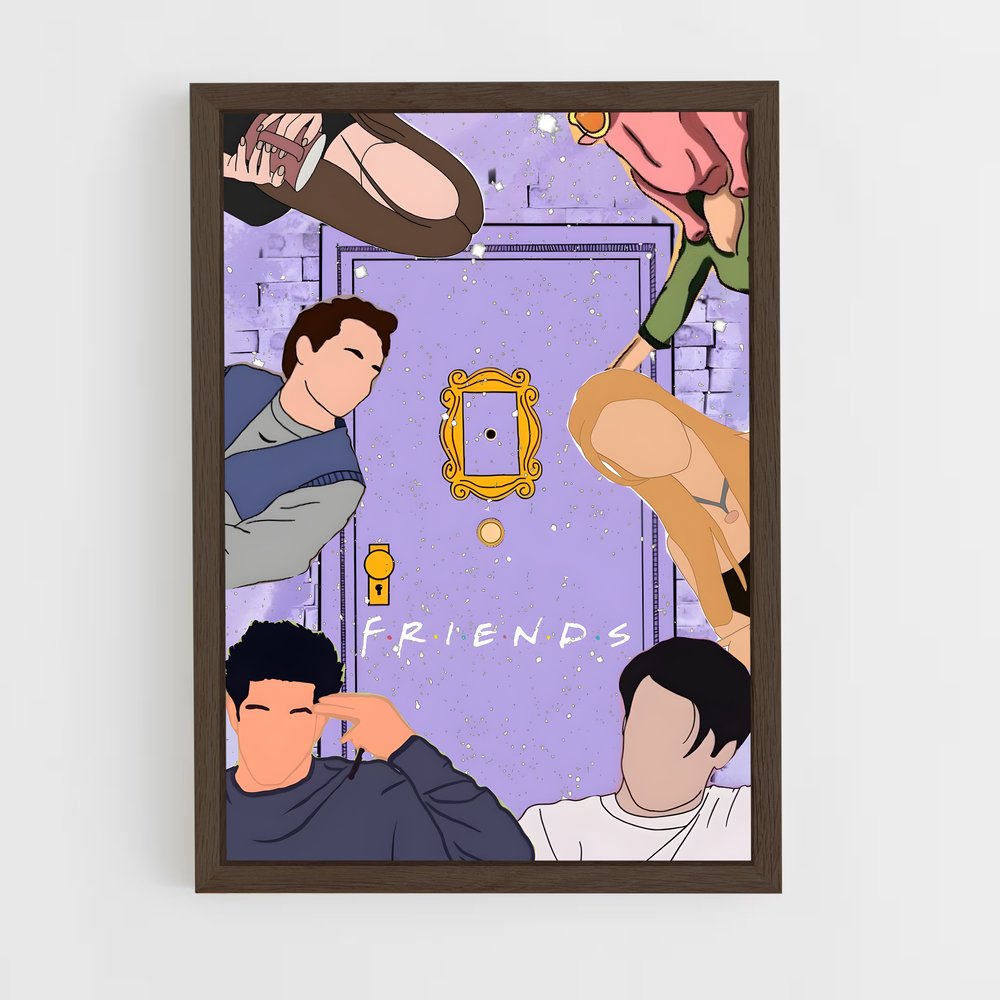 ap-friends-3 cadre Bois foncé