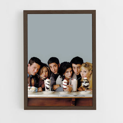 ap-friends-4 cadre Bois foncé