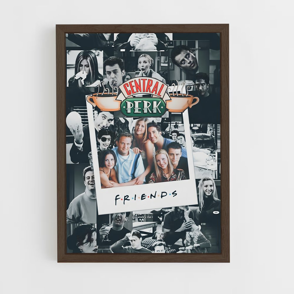 ap-friends-5 cadre Bois foncé