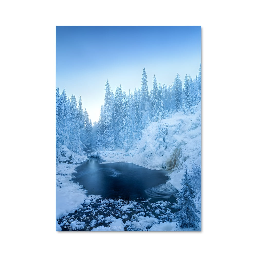 Poster Frozen waterfall 96906