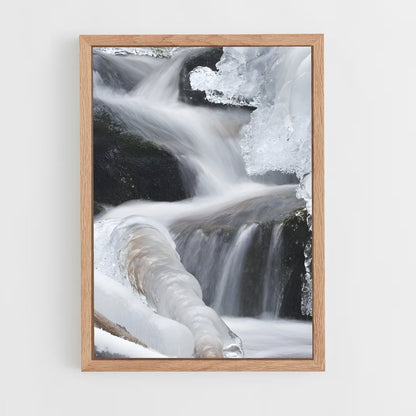 ap-frozen waterfall-4 cadre Bois clair