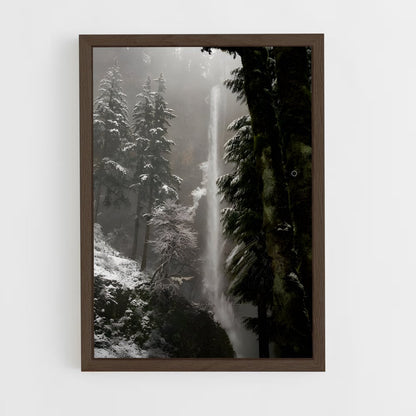 ap-frozen waterfall-5 cadre Bois foncé