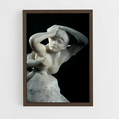 ap-fugit amor rodin-1 cadre Bois foncé