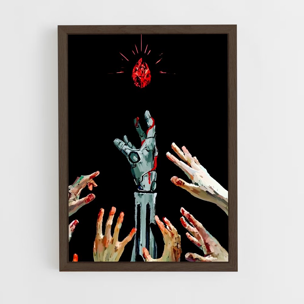 ap-fullmetal alchemist-7 cadre Bois foncé
