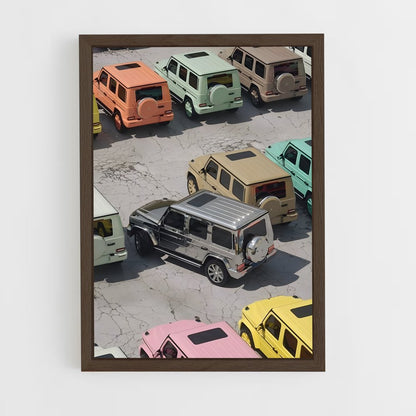 ap-g wagon-6 cadre Bois foncé