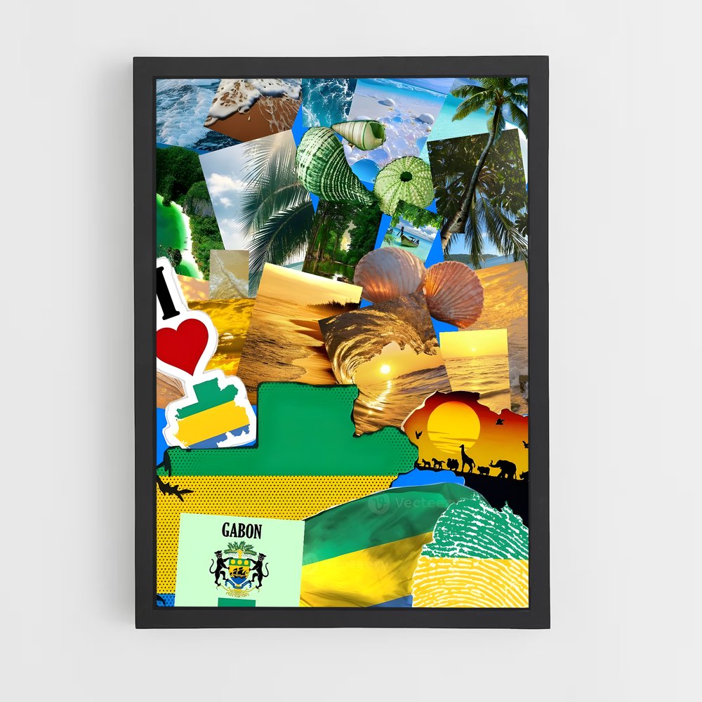 ap-gabon flag-1 cadre Noir