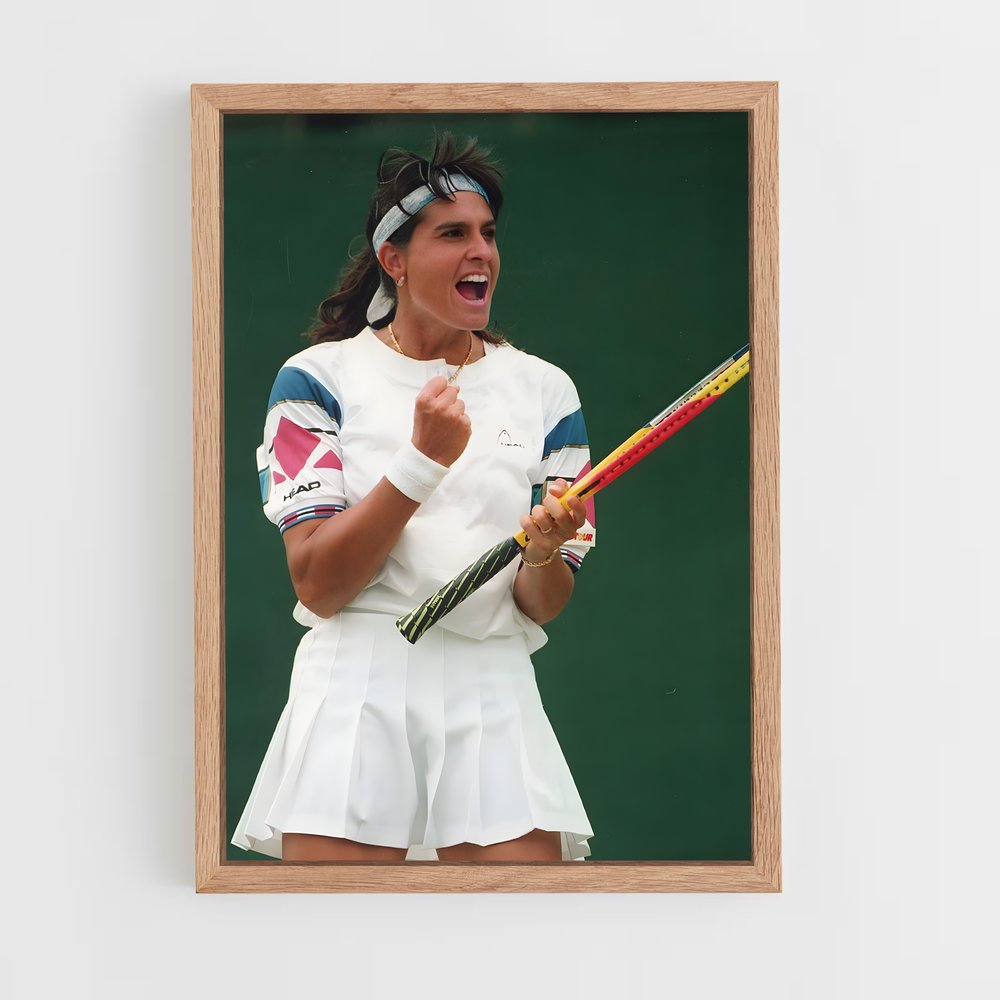 ap-gabriela sabatini-1 cadre Bois clair