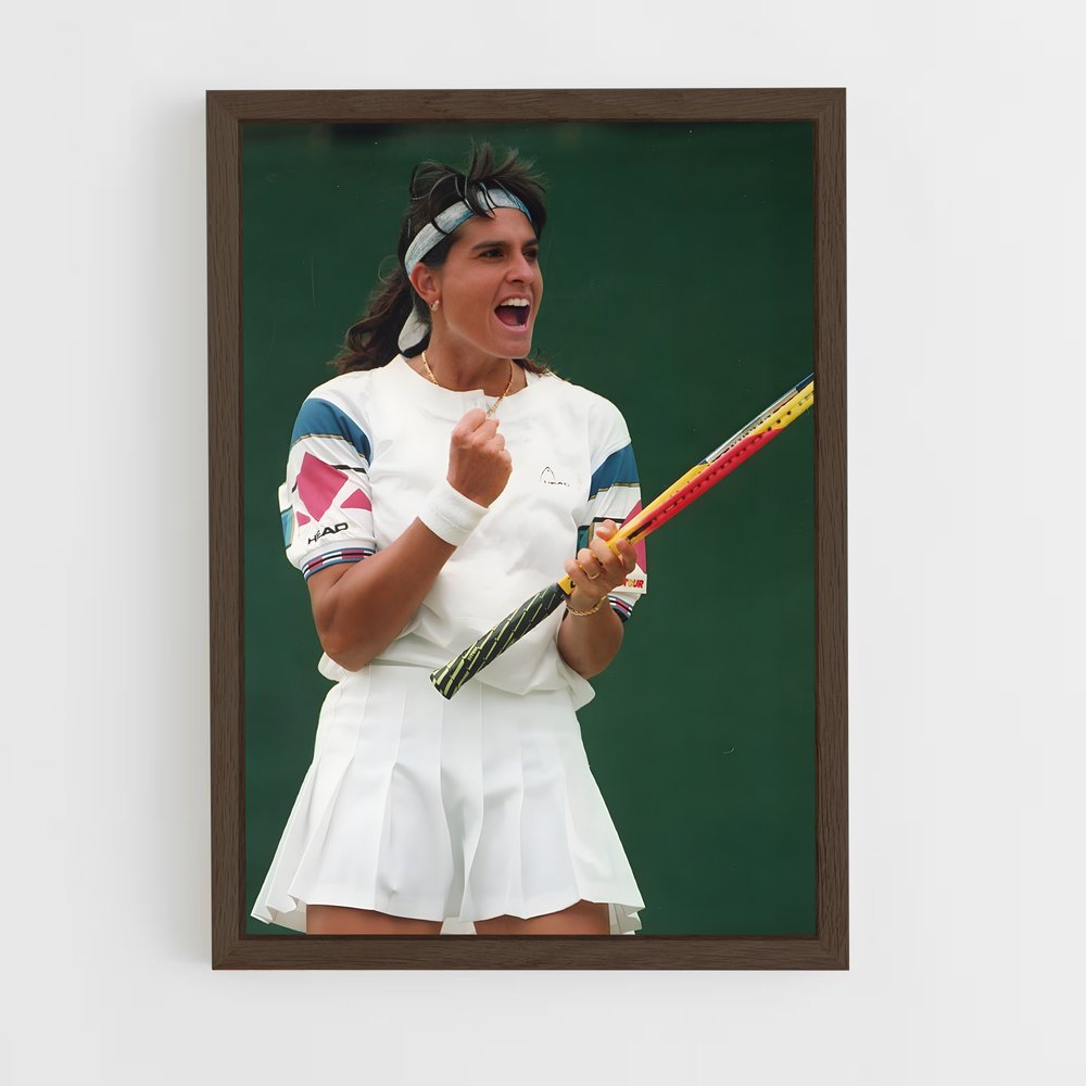 ap-gabriela sabatini-1 cadre Bois foncé