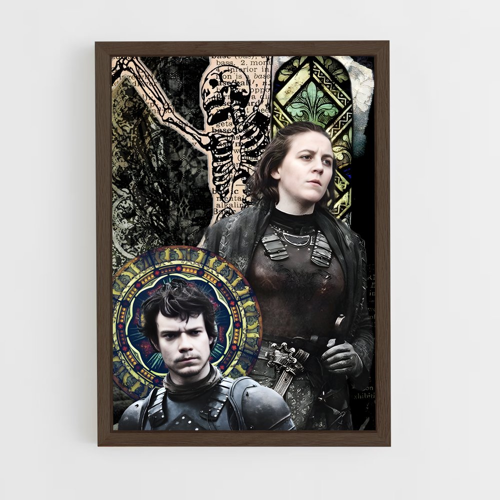 ap-game of thrones-7 cadre Bois foncé