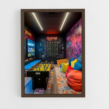 ap-game room-15 cadre Bois foncé