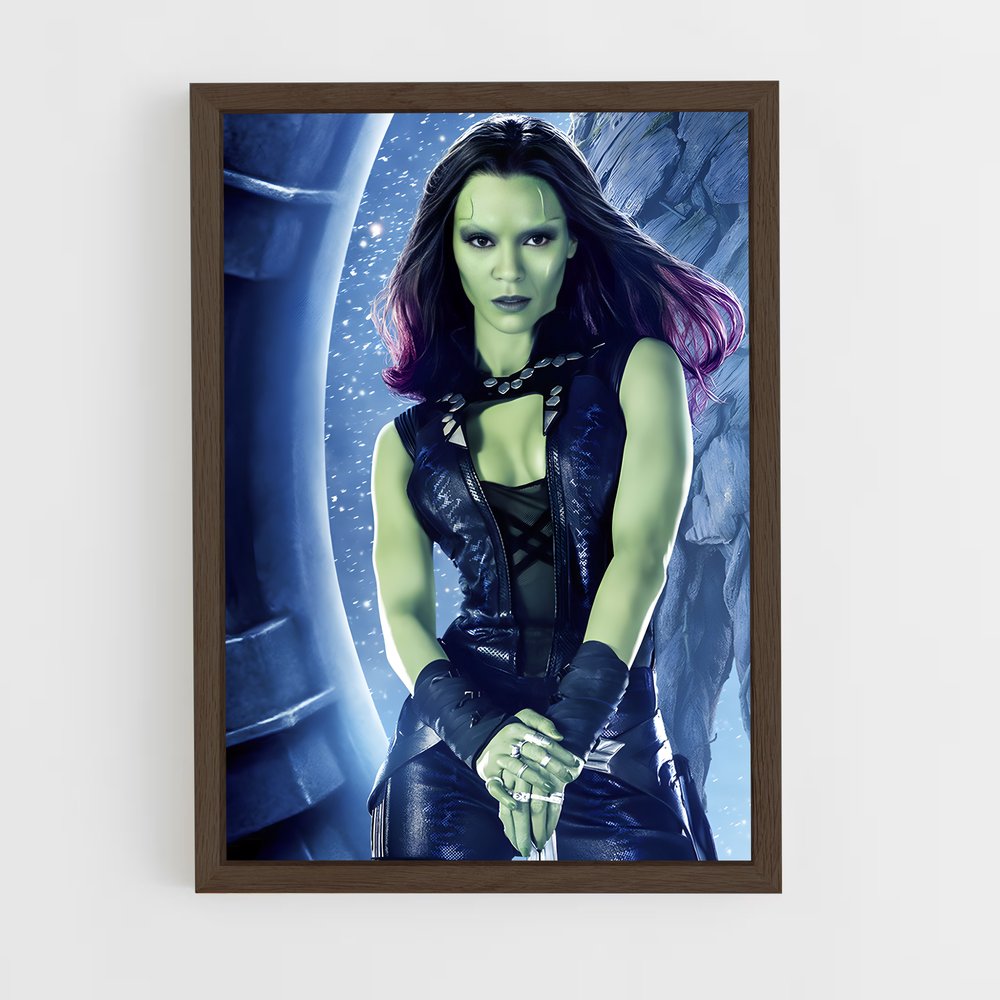 ap-gamora guardians-5 cadre Bois foncé