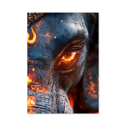 Poster Ganesh en Flammes