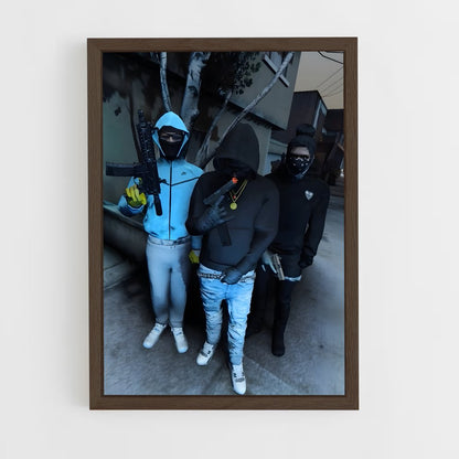 ap-gangs-4 cadre Bois foncé
