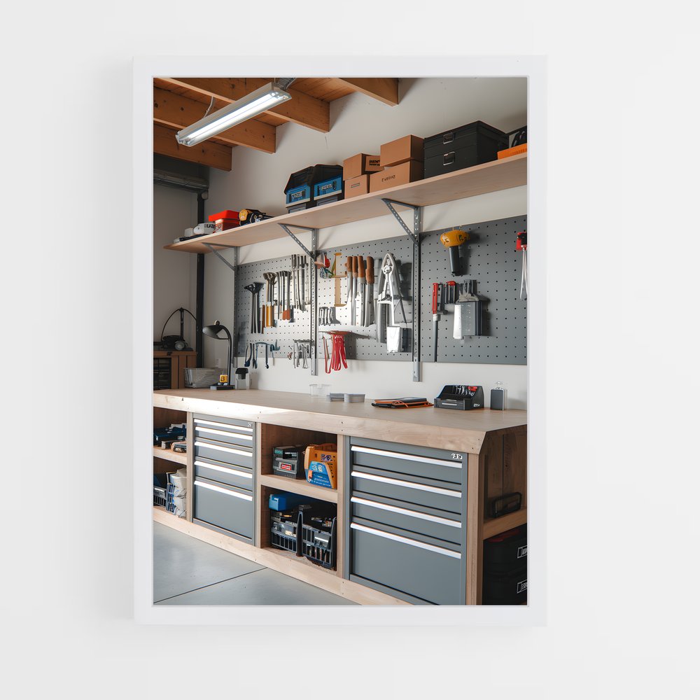 ap-garage-13 cadre Blanc