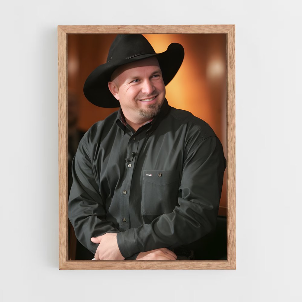 ap-garth brooks-5 cadre Bois clair