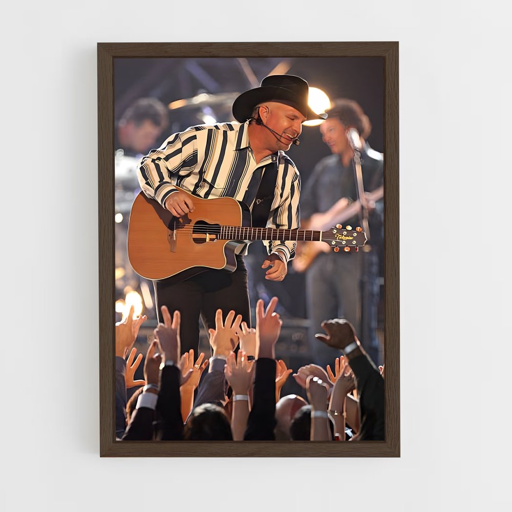 ap-garth brooks-7 cadre Bois foncé