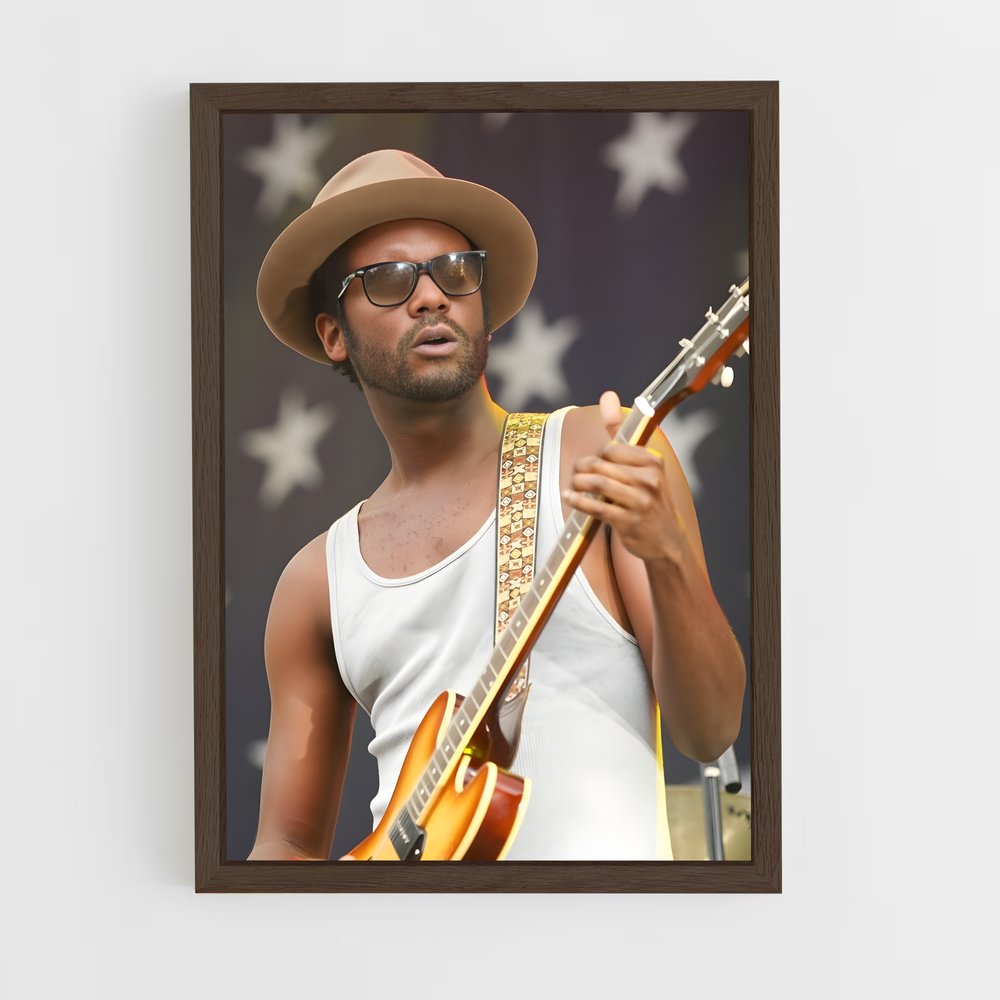 ap-gary clark jr.-10 cadre Bois foncé