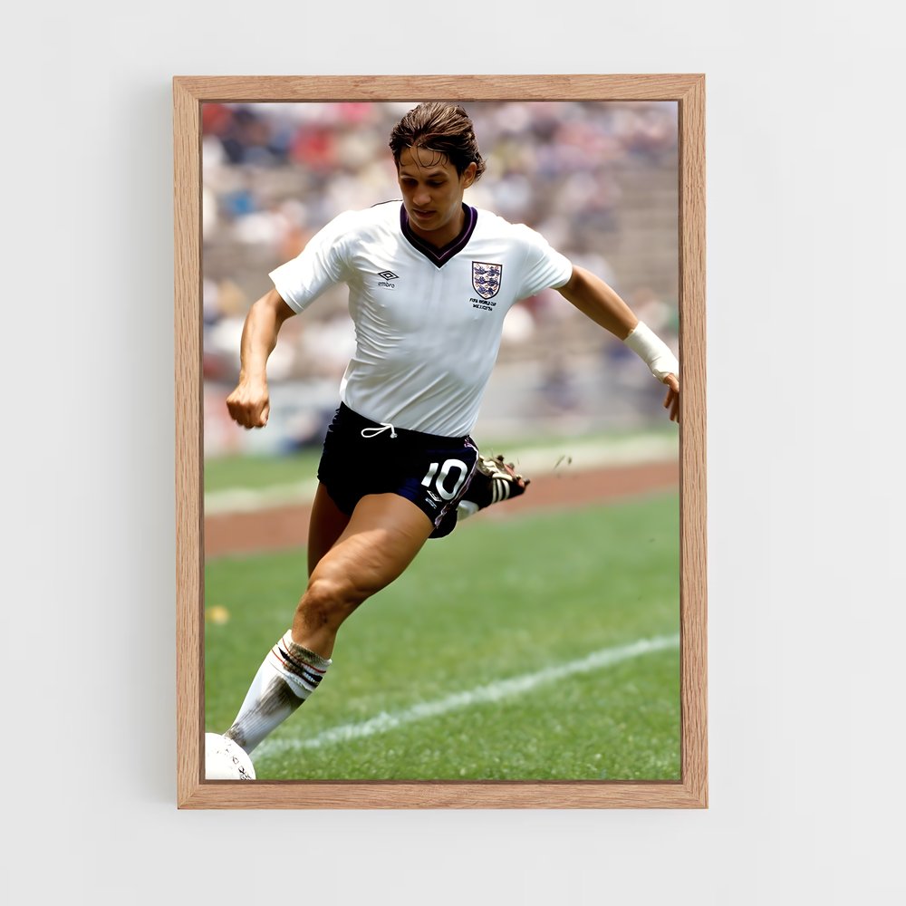 ap-gary lineker-10 cadre Bois clair