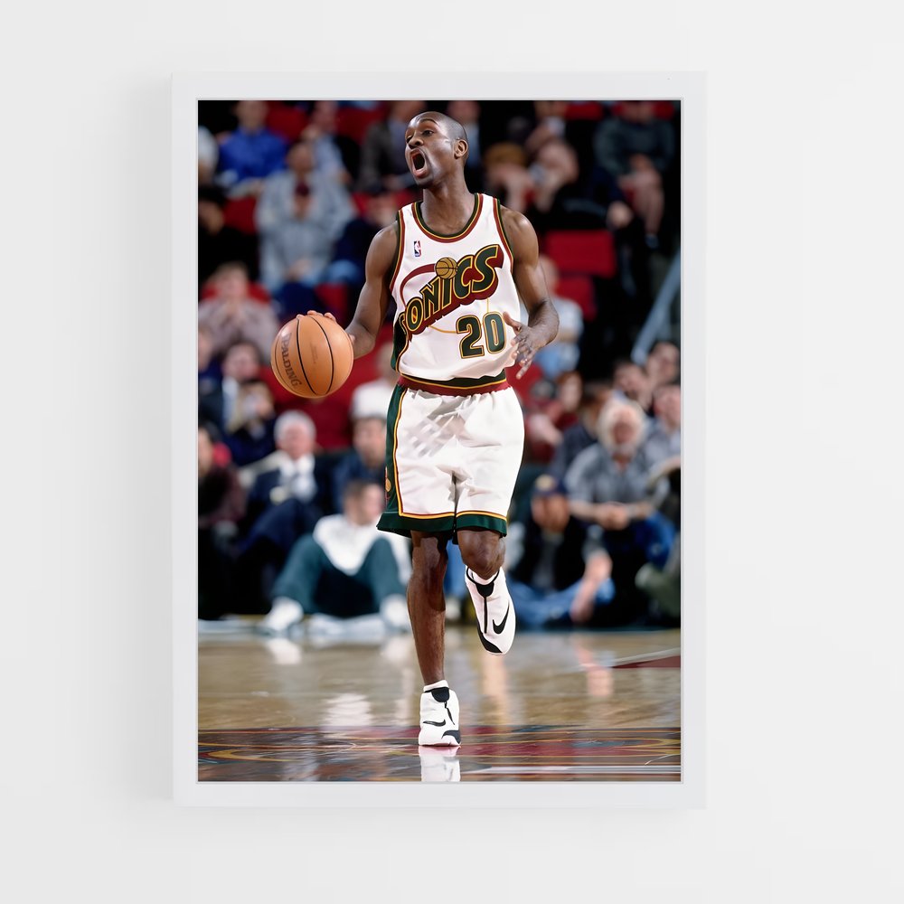 ap-gary payton-4 cadre Blanc