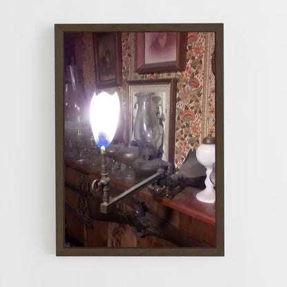ap-gas lighting-2 cadre Bois foncé