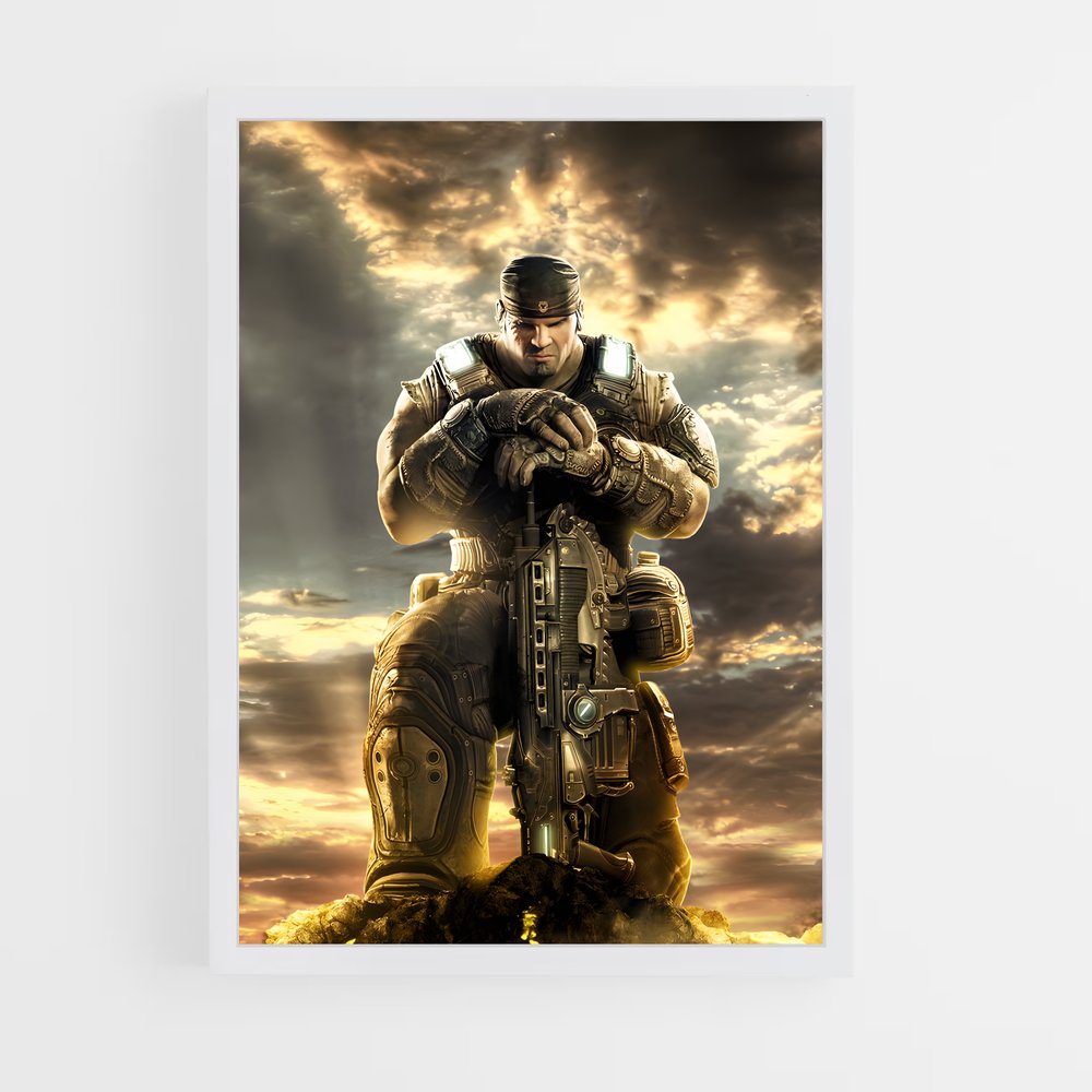 ap-gears of war-3 cadre Blanc