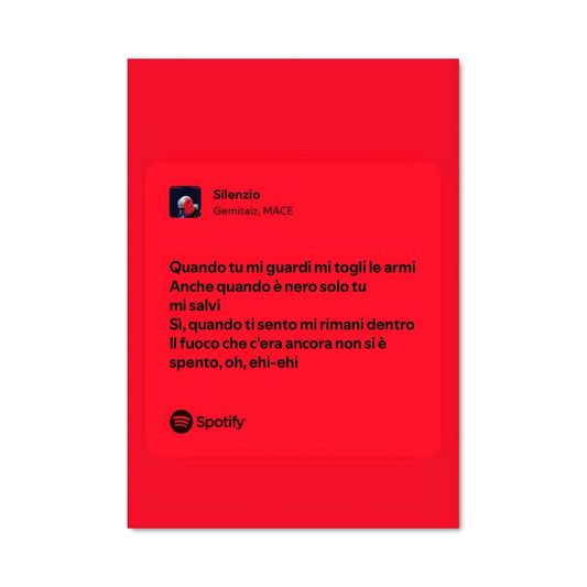Poster Vibrations Rouges