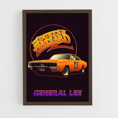 ap-general lee dukes of hazzard-1 cadre Bois foncé