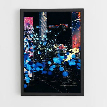 ap-generative art-4 cadre Noir
