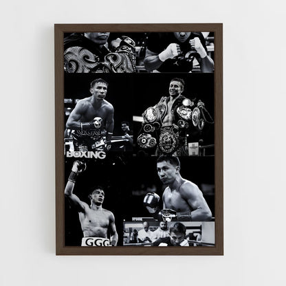 ap-gennady golovkin-8 cadre Bois foncé