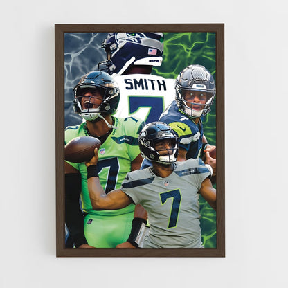 ap-geno smith-7 cadre Bois foncé
