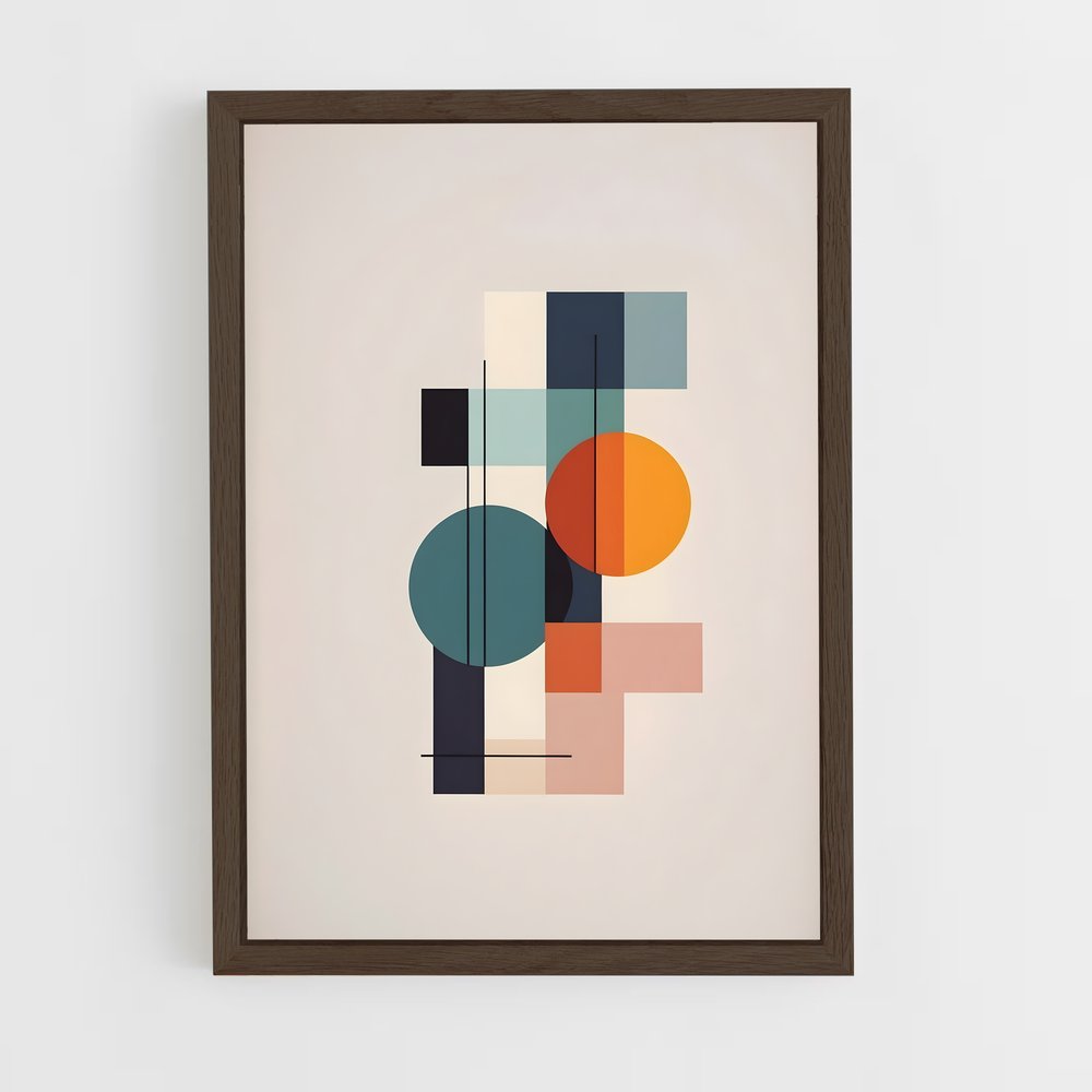 ap-geometric-4 cadre Bois foncé