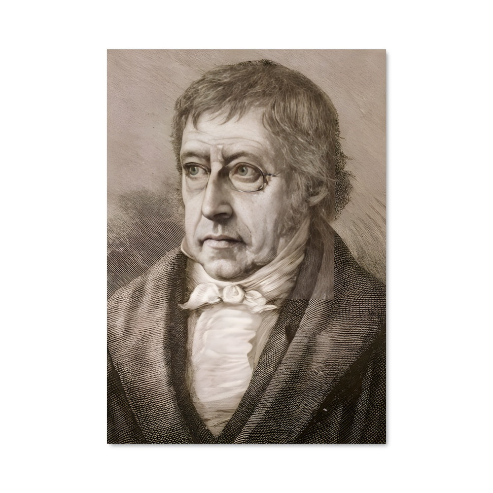 Poster Hegel en Costume