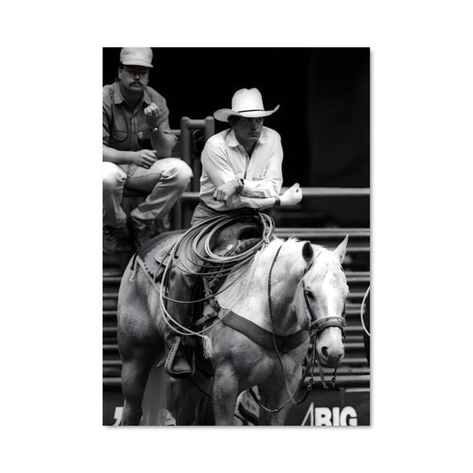 Poster Cowboy en Selle
