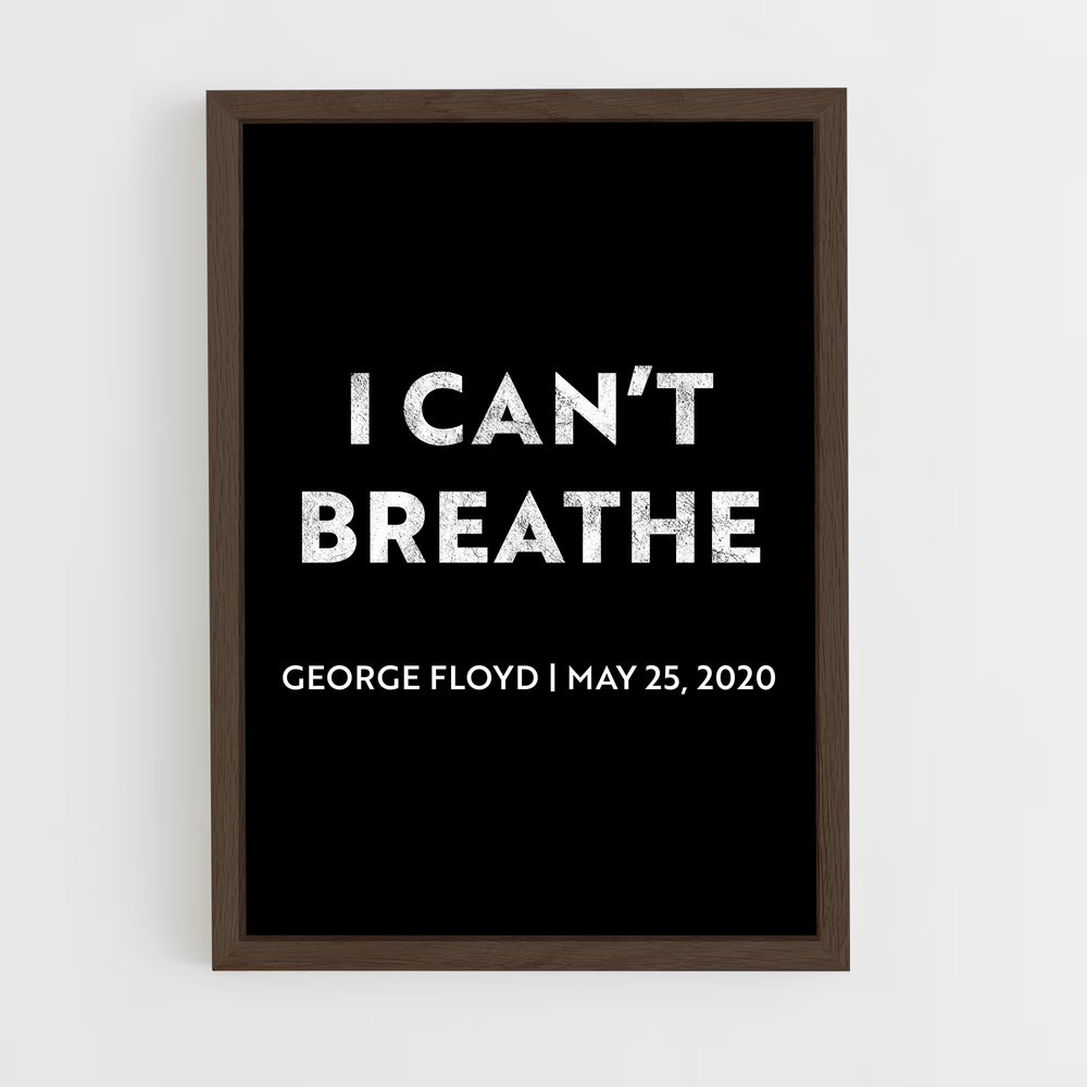 ap-george floyd-4 cadre Bois foncé