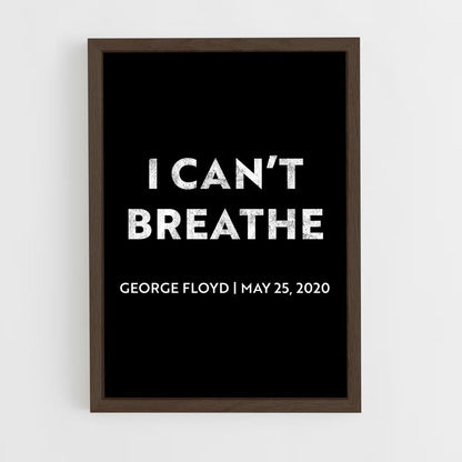 ap-george floyd-4 cadre Bois foncé