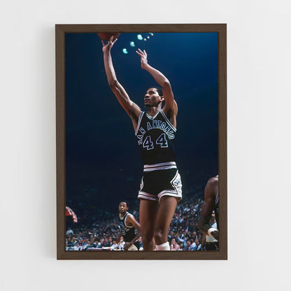 ap-george gervin-1 cadre Bois foncé