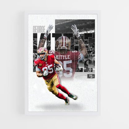 ap-george kittle-4 cadre Blanc