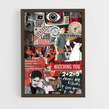 ap-george orwell-1 cadre Bois foncé