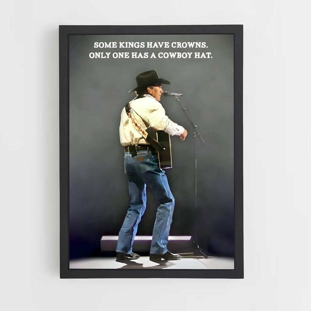 ap-george strait-10 cadre Noir