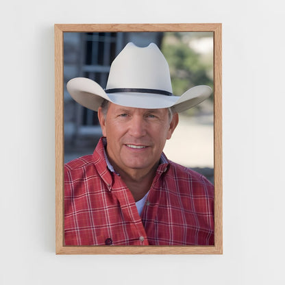 ap-george strait-2 cadre Bois clair