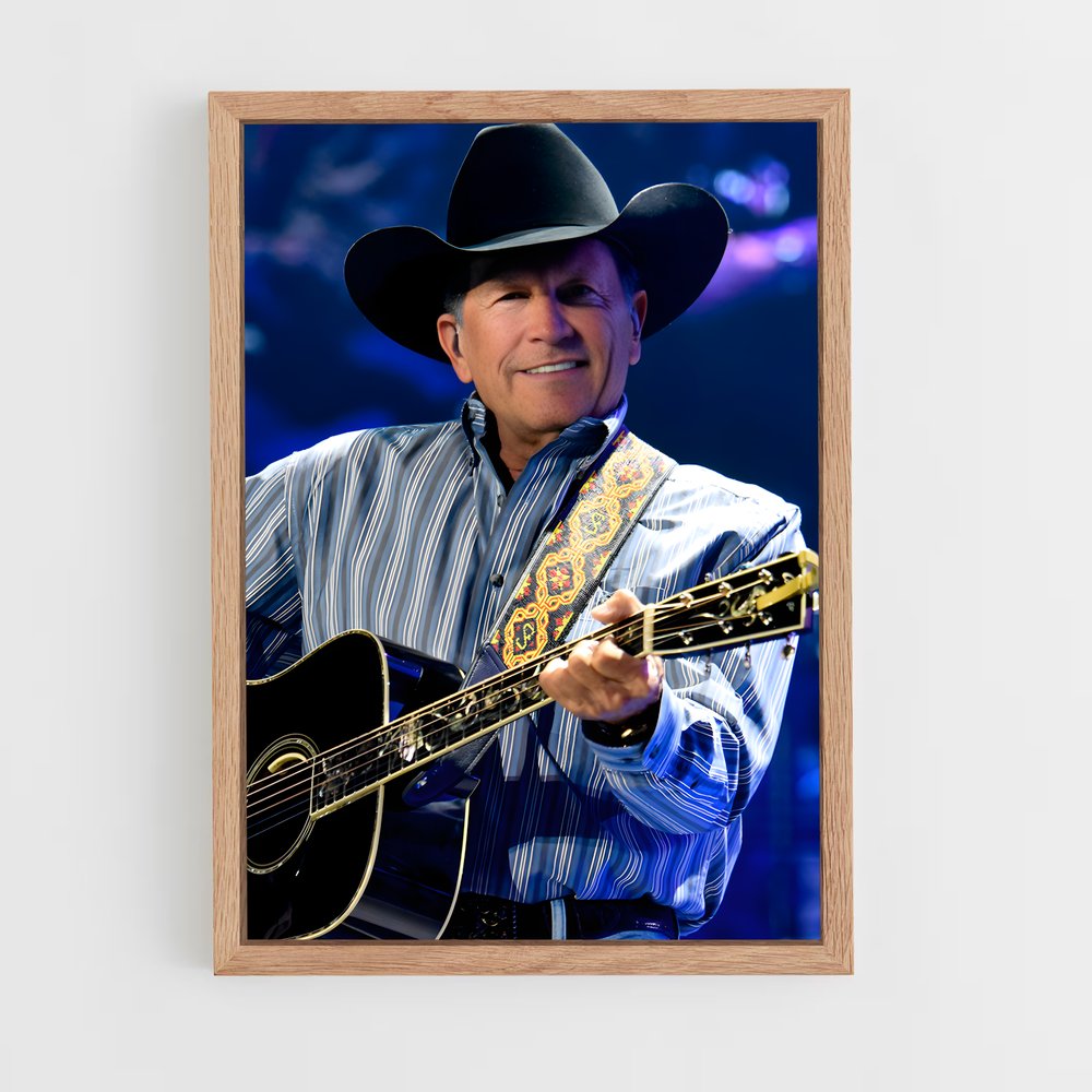 ap-george strait-3 cadre Bois clair